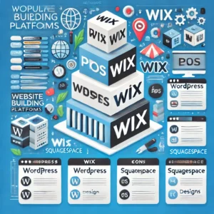 פלטפורמות נפוצות לבניית אתרים - wix | WordPress & more